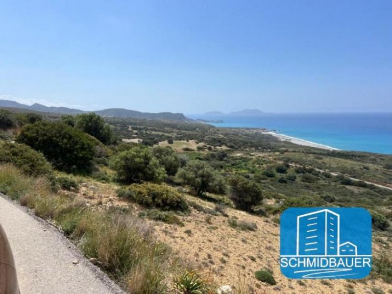 Ag. Paraskevi bei Triopetra Kreta, Ag. Paraskevi bei Triopetra - Baugrundstück mit Baugenehmigung für ein 140 m² Haus mit herrlichem Meerblick kaufen